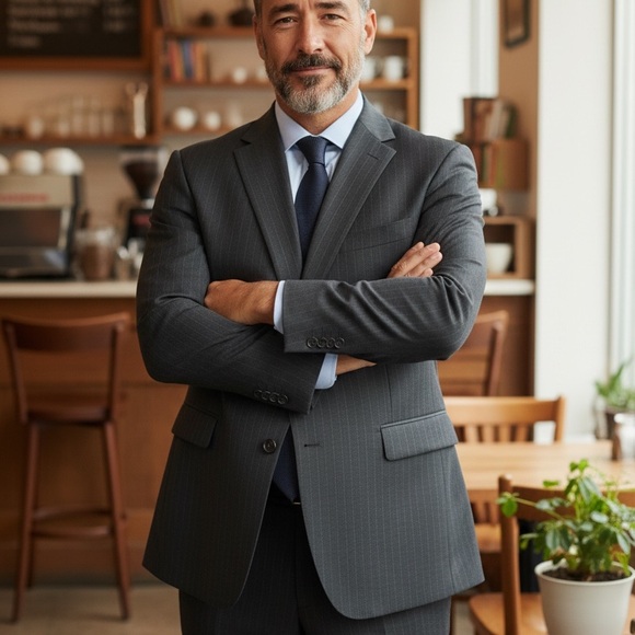 Sophisticated Charcoal Suit for Men